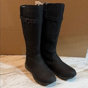 Eddie Bauer Black Over the Knee Boots Lodge waterproof women’s boots.  13” tall.